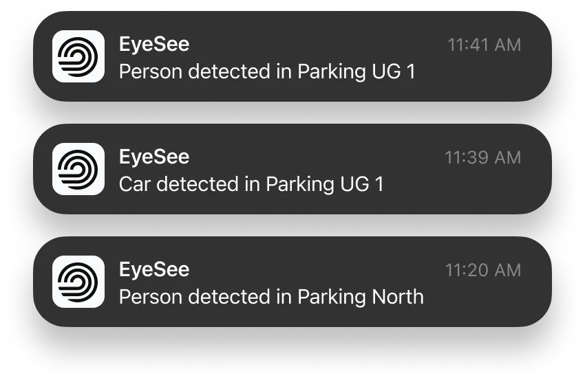 EyeSee push notification samples